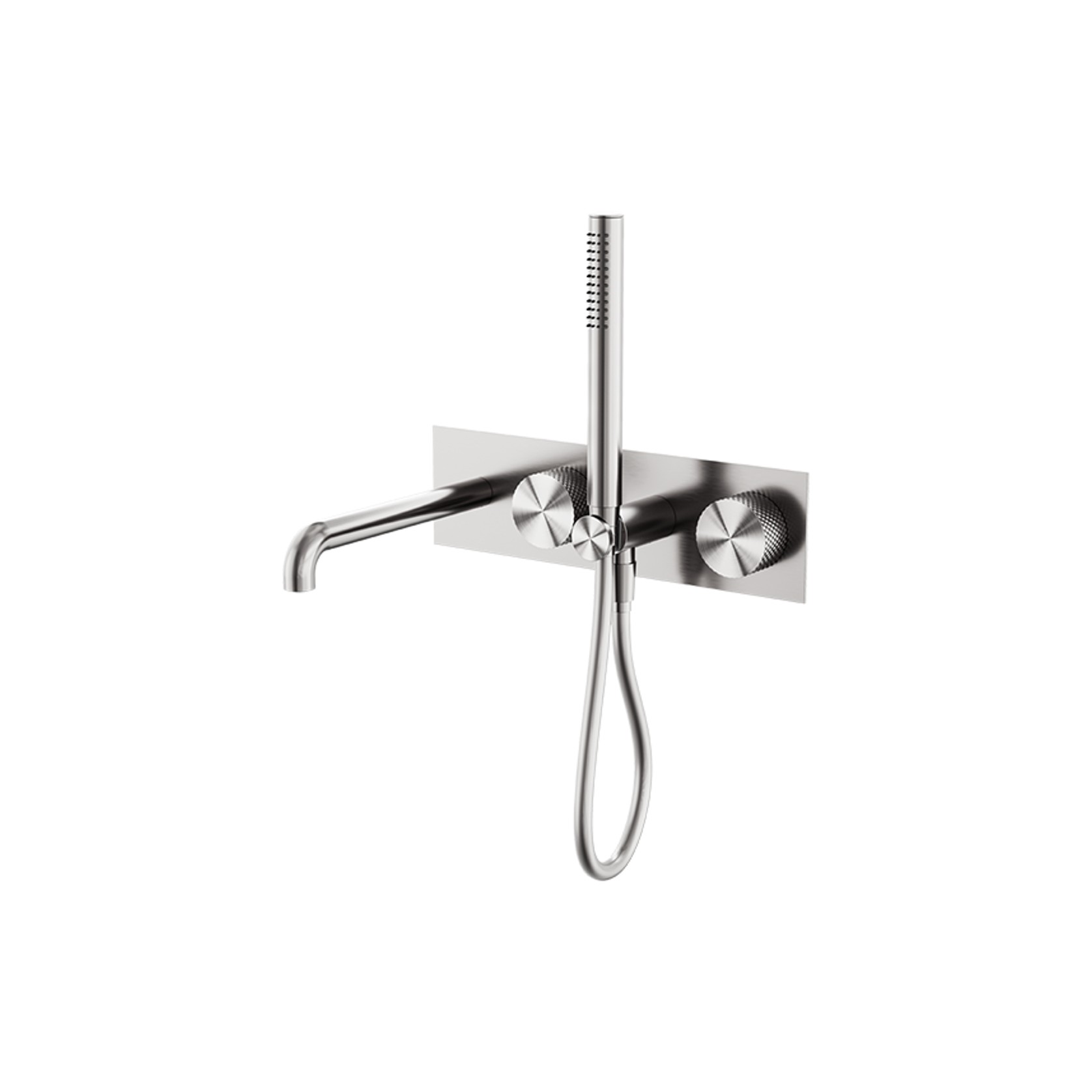 Opal Shower System With Spout 230mm Brushed Nickel gallery detail image