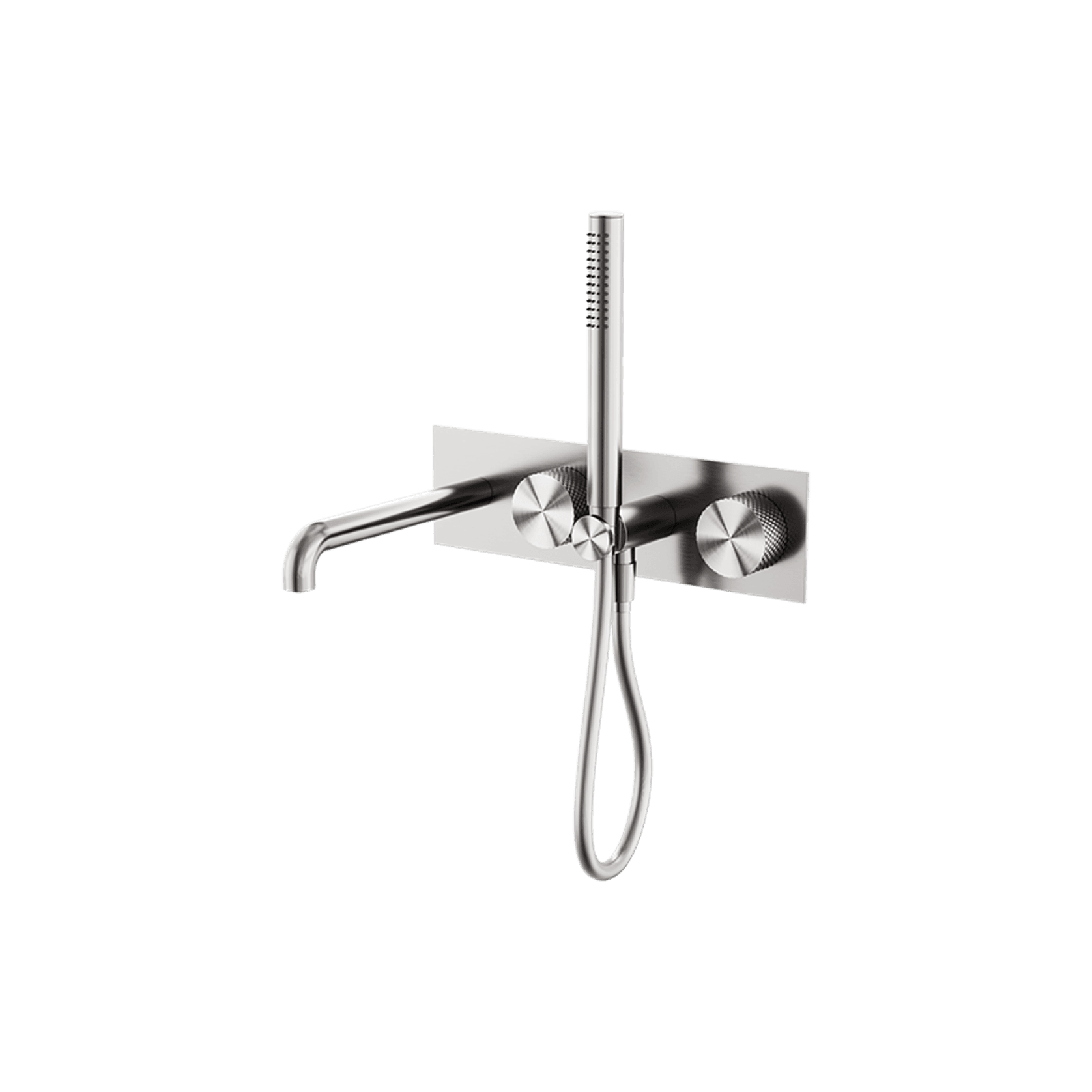 Opal Shower System With Spout 230mm Brushed Nickel gallery detail image