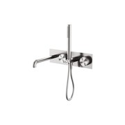 Opal Shower System With Spout 230mm Brushed Nickel gallery detail image