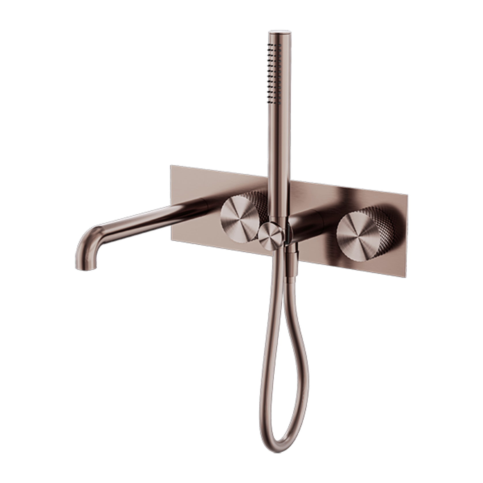 Opal Shower System With Spout 230mm Brushed Bronze gallery detail image