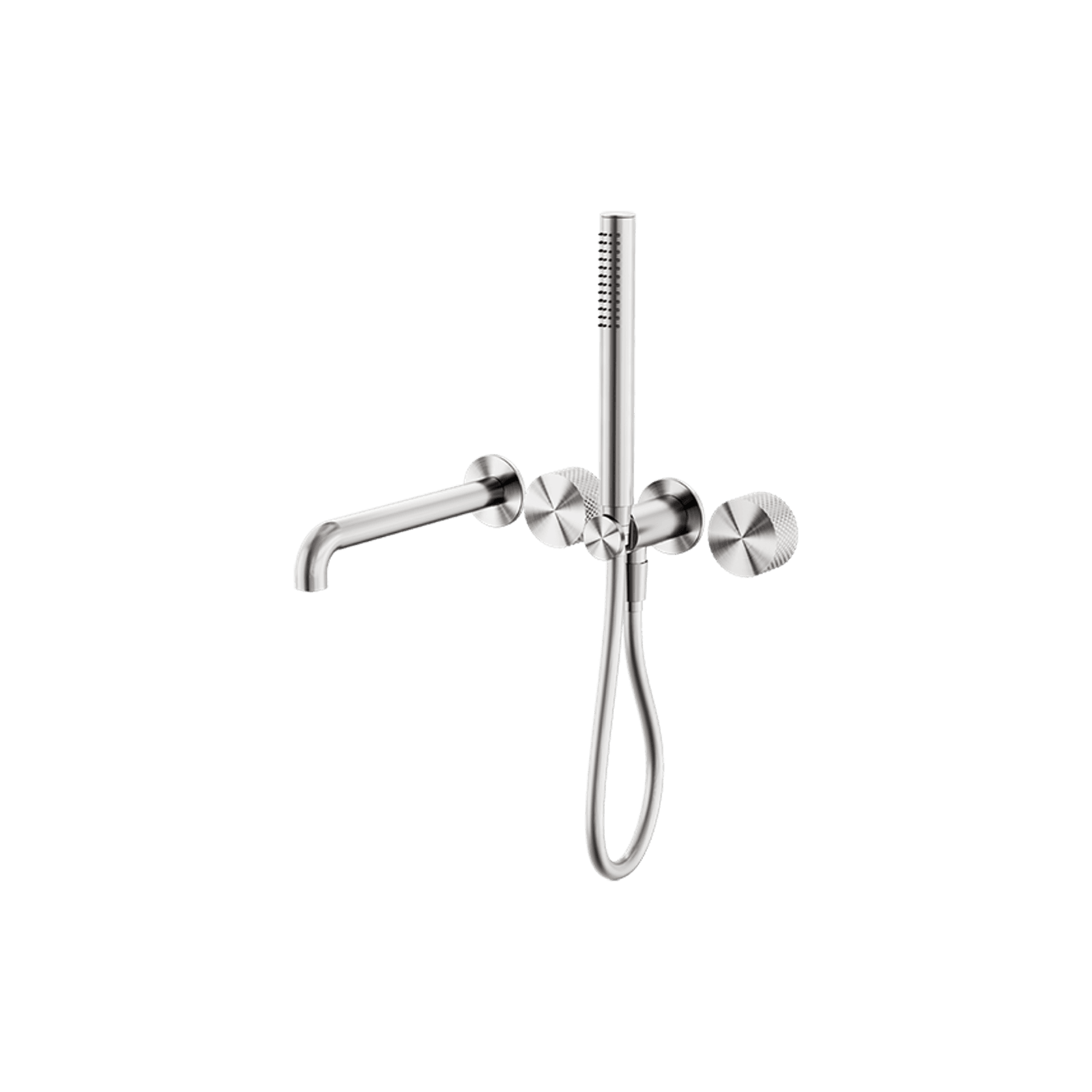 Opal Shower System Separate Plate With Spout 230mm Brushed Nickel gallery detail image
