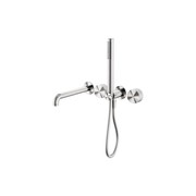 Opal Shower System Separate Plate With Spout 230mm Brushed Nickel gallery detail image