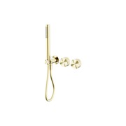 Opal Shower System Separate Plate Brushed Gold gallery detail image