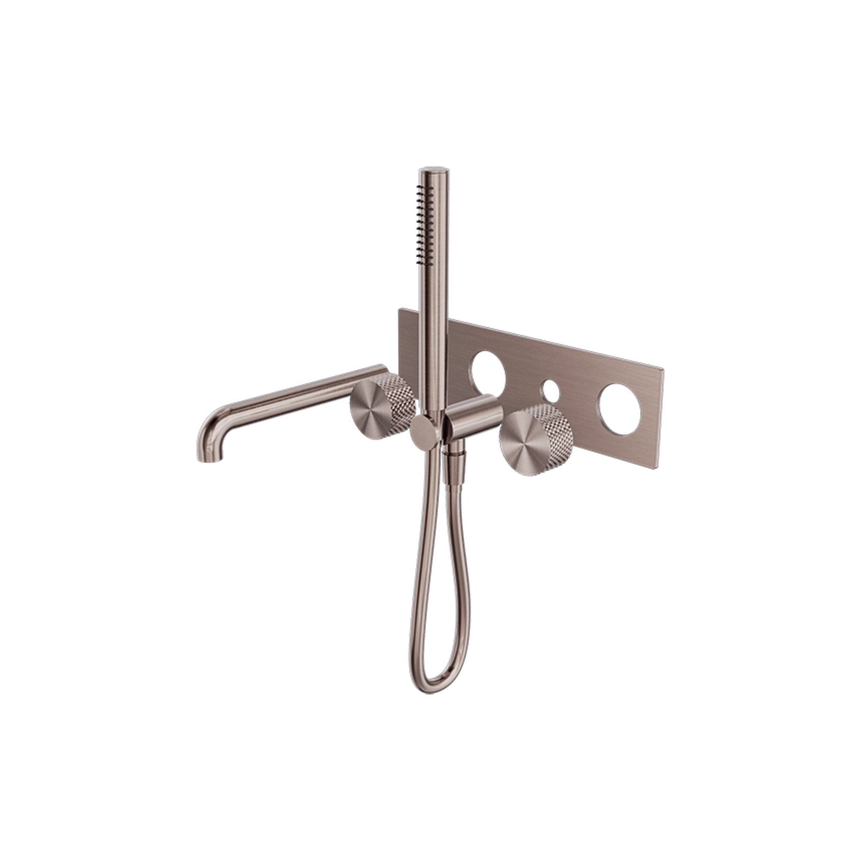 Opal Shower System With Spout 230mm Kit Brushed Bronze gallery detail image