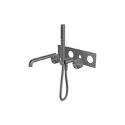 Opal Shower System With Spout 230mm Kit Graphite gallery detail image