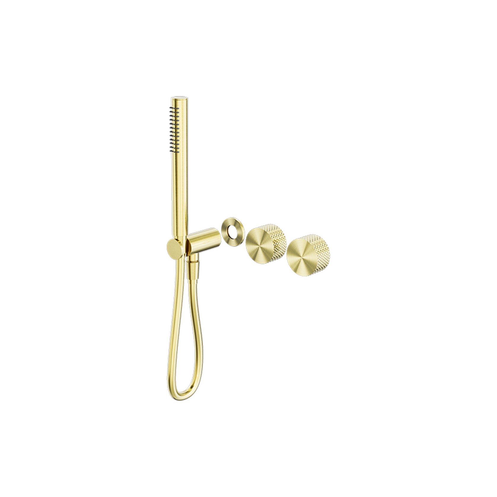 Opal Shower System Separate Plate Kit Brushed Gold gallery detail image