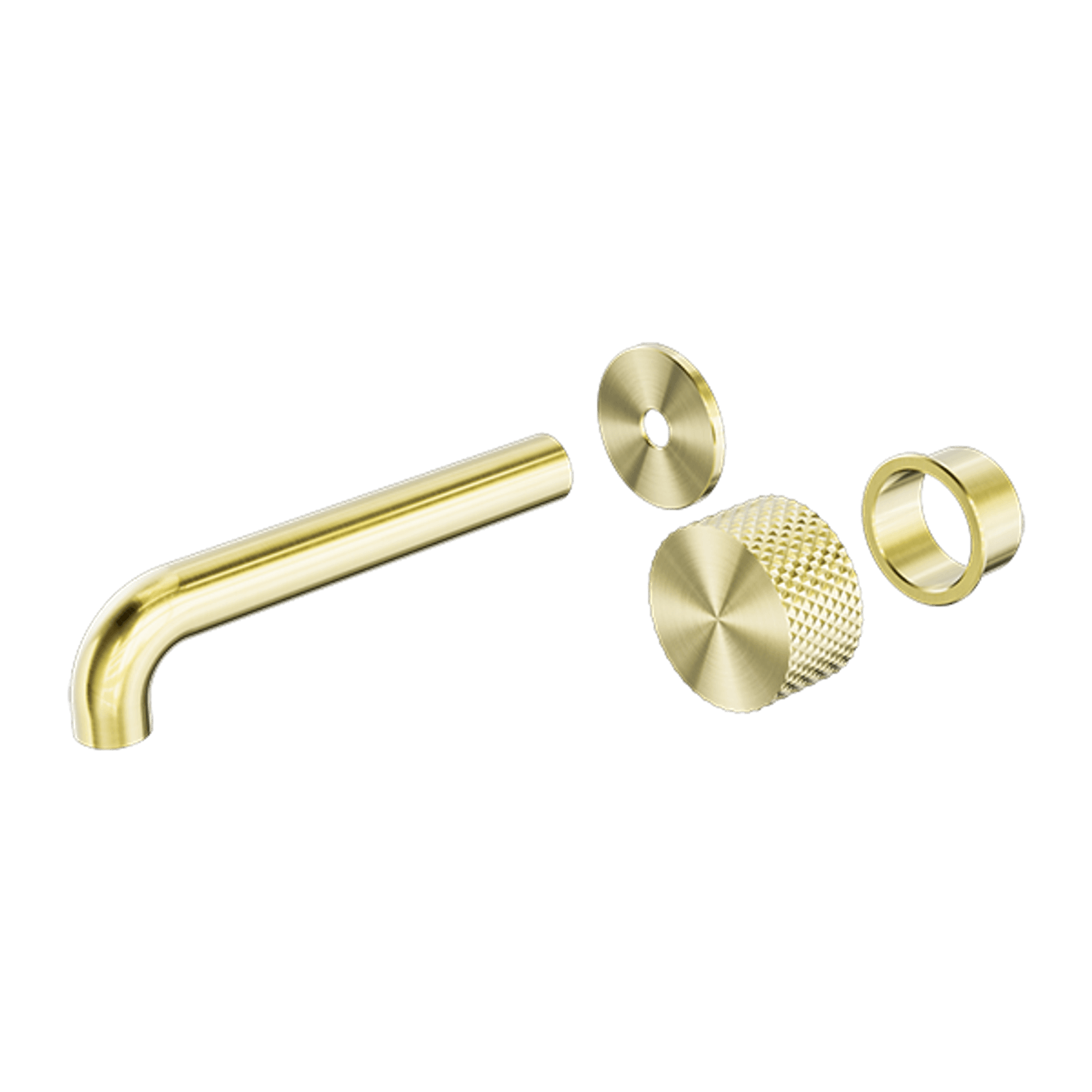 Opal Wall Basin/Bath Set 260mm Kit Brushed Gold gallery detail image