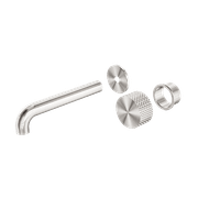 Opal Wall Basin/Bath Set 120mm Kit Brushed Nickel gallery detail image