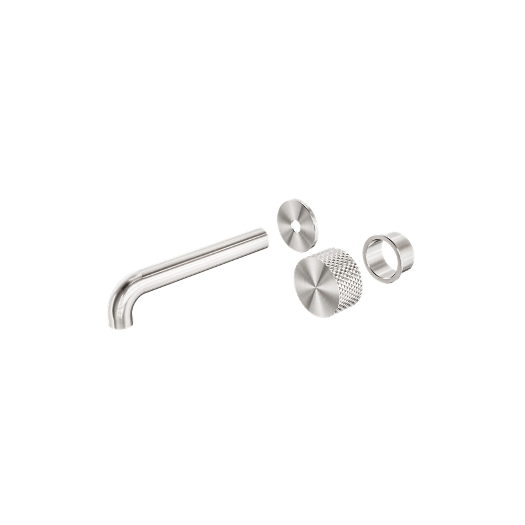Opal Wall Basin/Bath Set 230mm Kit Brushed Nickel gallery detail image