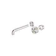 Opal Wall Basin/Bath Set 185mm Kit Brushed Nickel gallery detail image