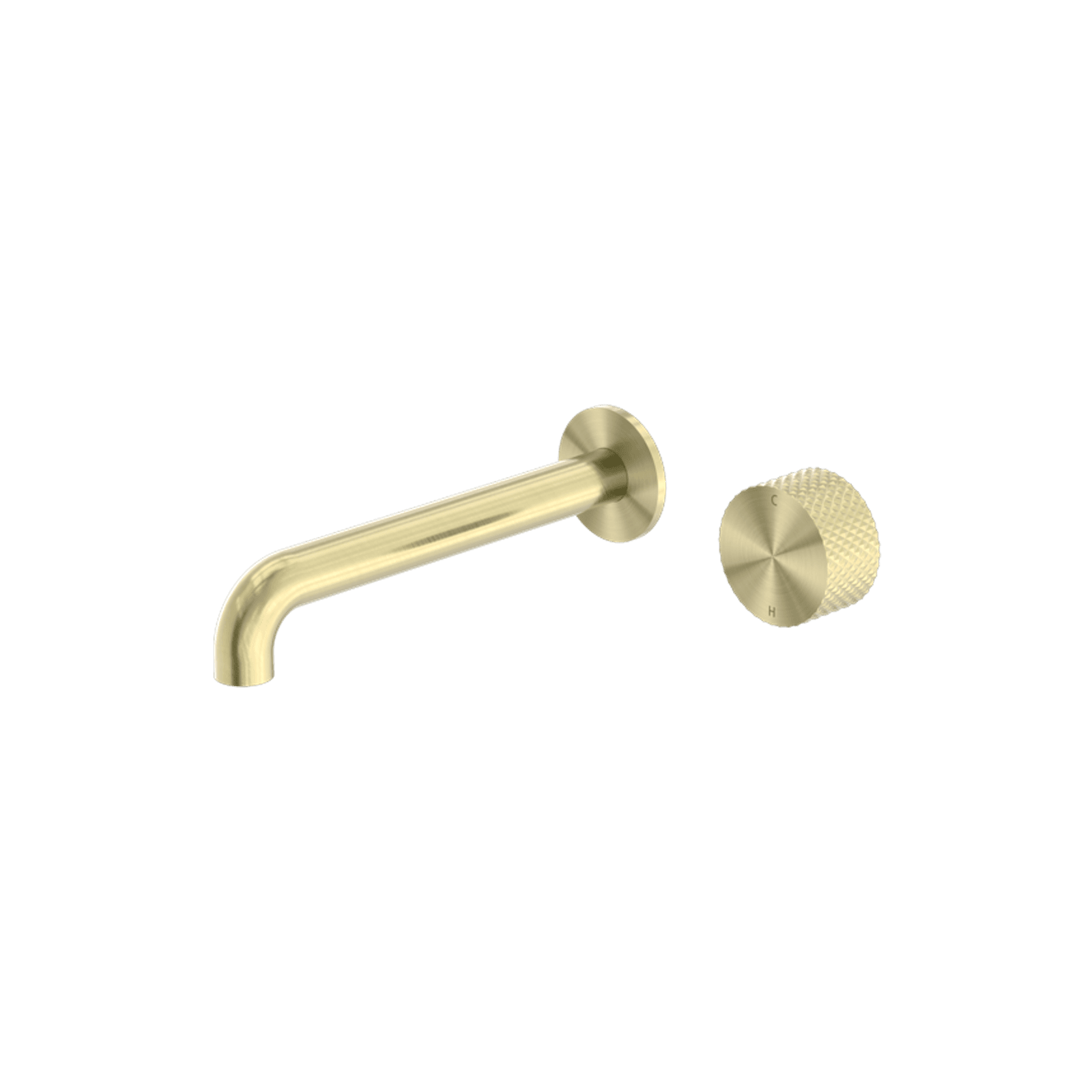 Opal Wall Basin/Bath Set 120mm Brushed Gold gallery detail image