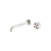 Opal Wall Basin/Bath Set 120mm Brushed Nickel gallery detail image