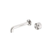 Opal Wall Basin/Bath Set 160mm Brushed Nickel gallery detail image