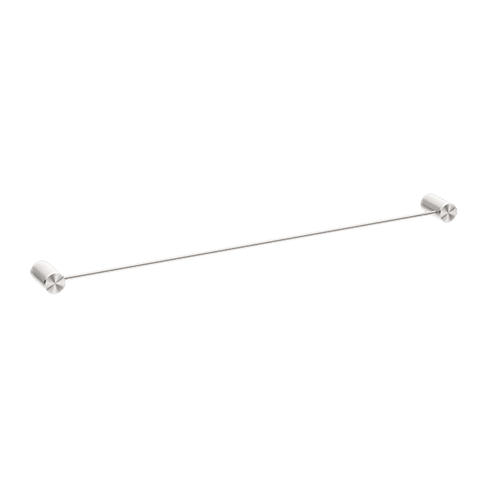 Opal Single Towel Rail 800mm Brushed Nickel gallery detail image
