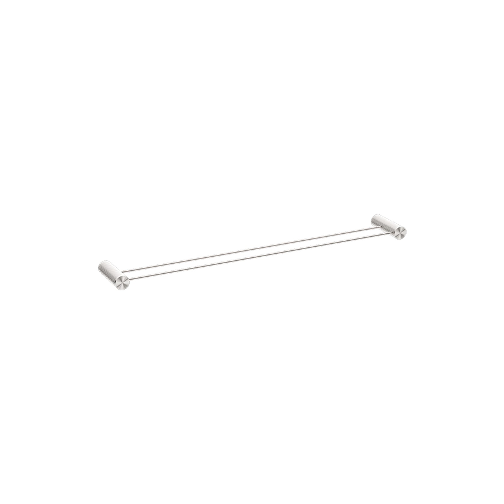 Opal Double Towel Rail 800mm Brushed Nickel gallery detail image