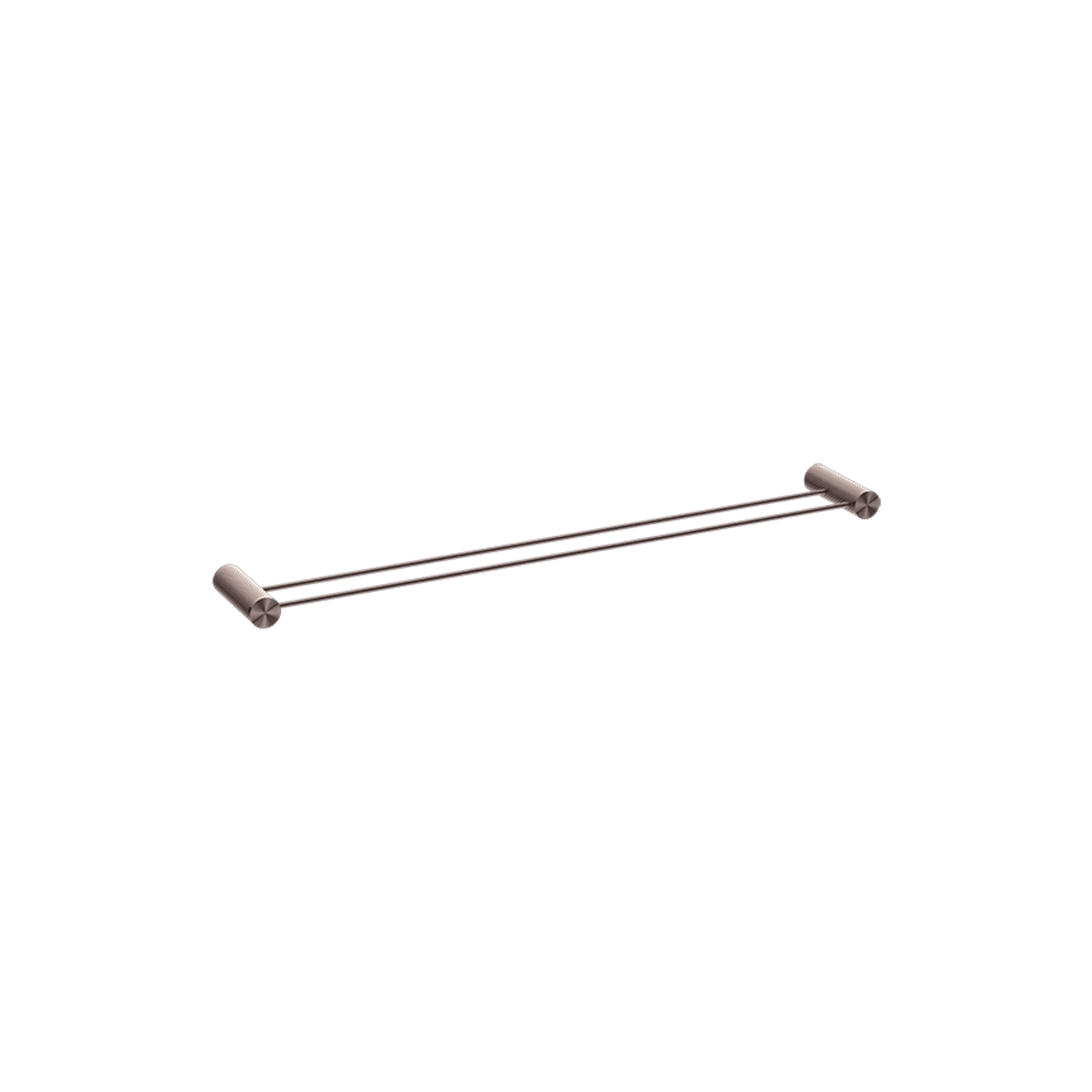 Opal Double Towel Rail 800mm Brushed Bronze gallery detail image