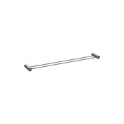 Opal Double Towel Rail 800mm Brushed Bronze gallery detail image