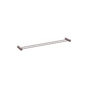 Opal Double Towel Rail 800mm Brushed Bronze gallery detail image