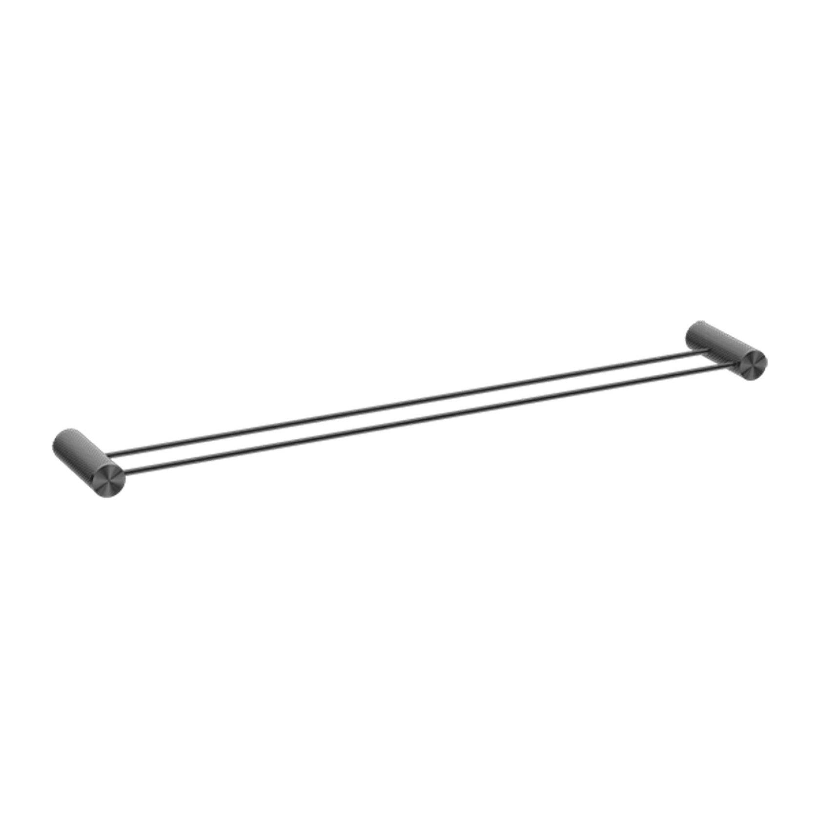 Opal Double Towel Rail 800mm Graphite gallery detail image