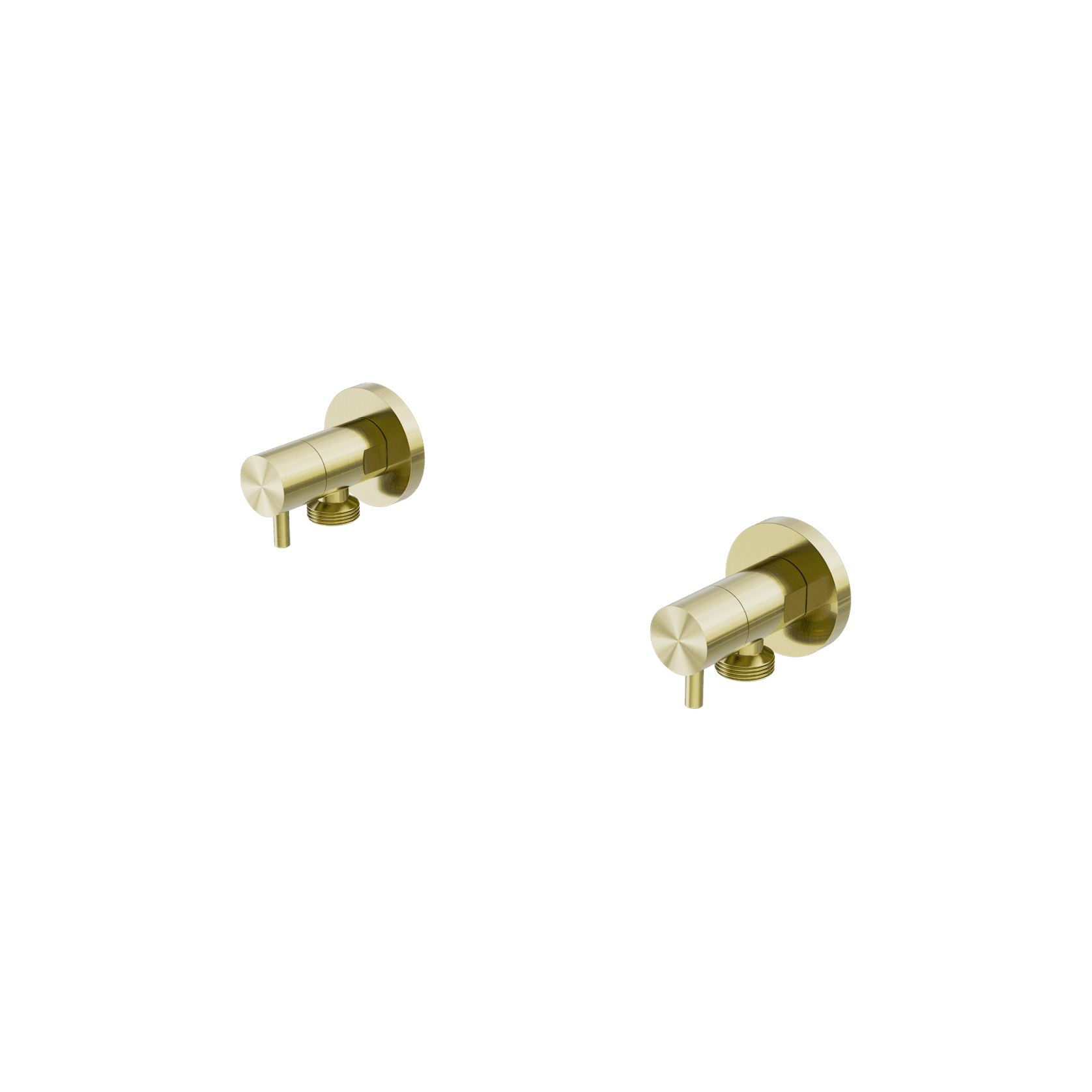 Washing Machine Tap Set Brushed Gold gallery detail image