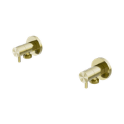 Washing Machine Tap Set Brushed Gold gallery detail image