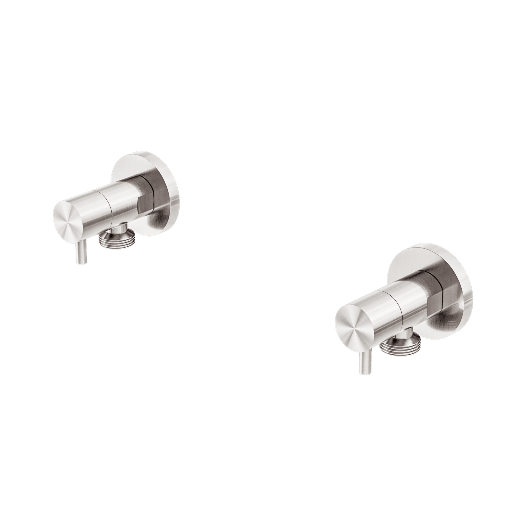 Washing Machine Tap Set Brushed Nickel gallery detail image
