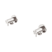 Washing Machine Tap Set Brushed Nickel gallery detail image
