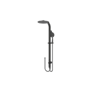 Astra Rain Round Twin Shower Double Hose Matte Black gallery detail image