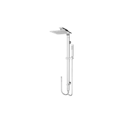 Astra Rain Square Twin Shower Double Hose Chrome gallery detail image