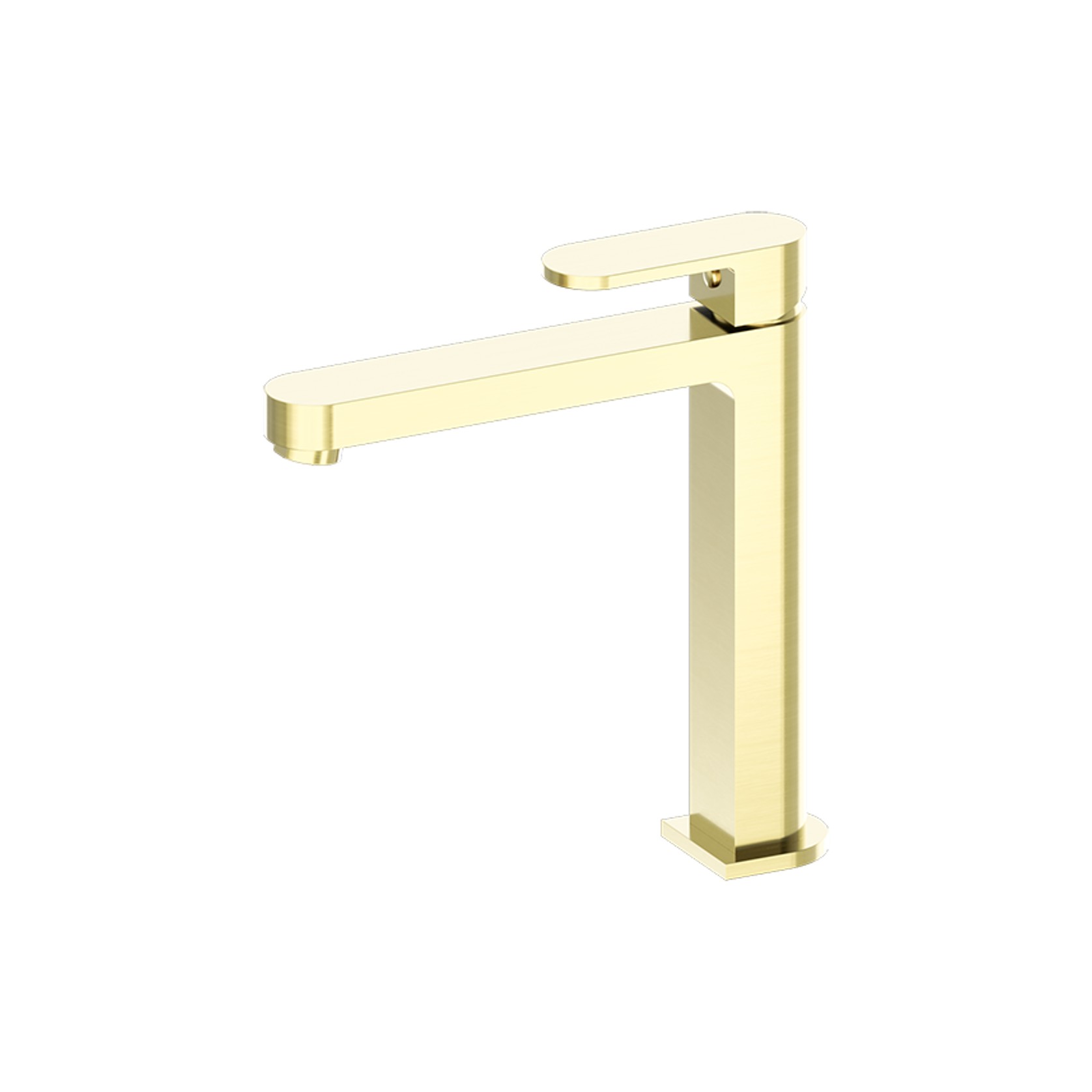 Ecco Tall Basin Mixer Brushed Gold gallery detail image