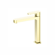 Ecco Tall Basin Mixer Brushed Gold gallery detail image