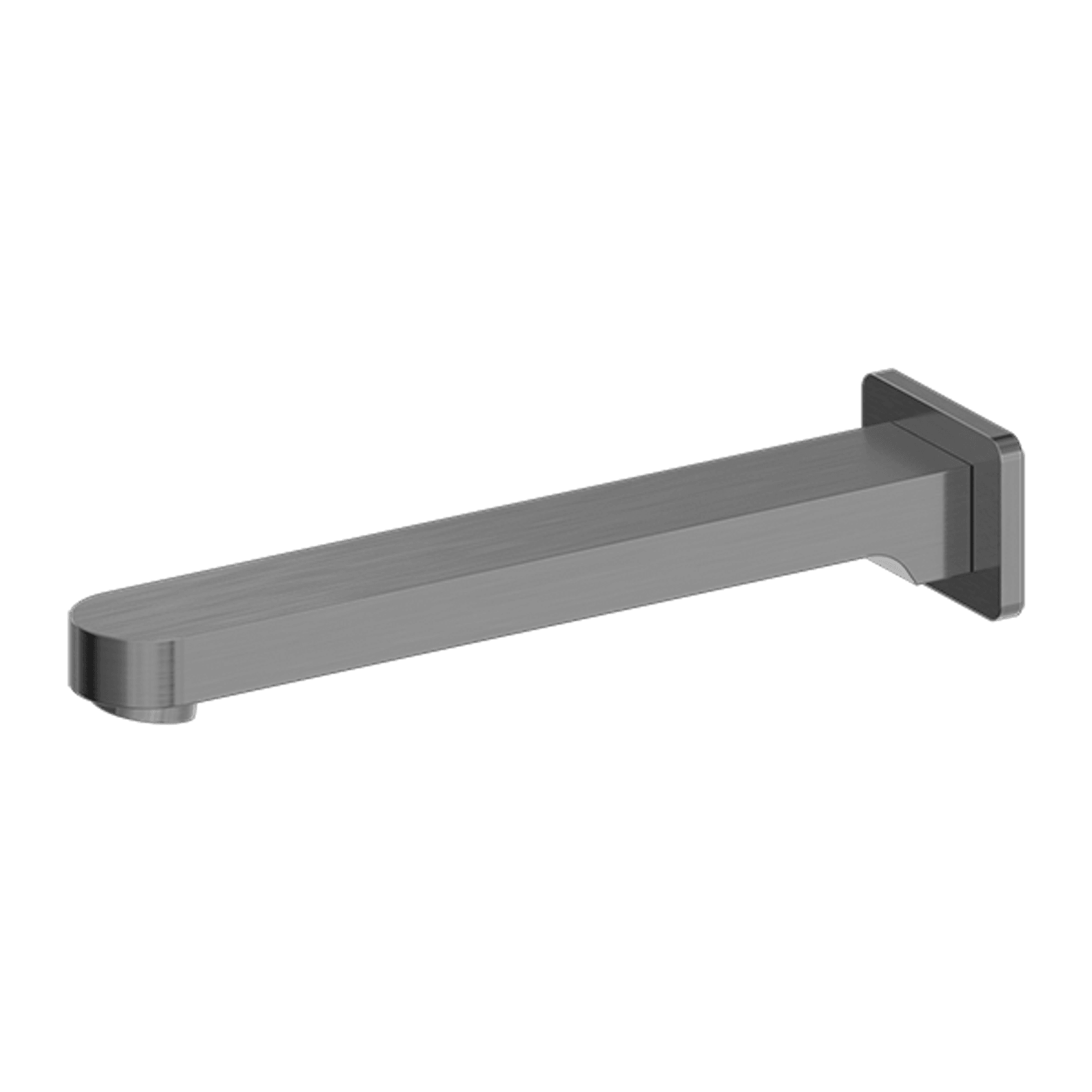Ecco Fixed Bath Spout Only Gun Metal gallery detail image