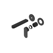 Ecco Wall Basin/Bath Mixer Separate Back Plate Trim Kits Only Matte Black gallery detail image