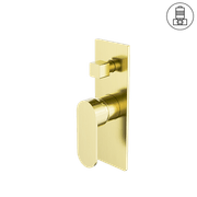Ecco Shower Mixer With Divertor Brushed Gold gallery detail image