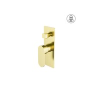 Ecco Shower Mixer With Divertor Brushed Gold gallery detail image
