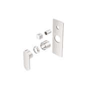 Ecco Shower Mixer With Divertor Trim Kits Only Brushed Nickel gallery detail image