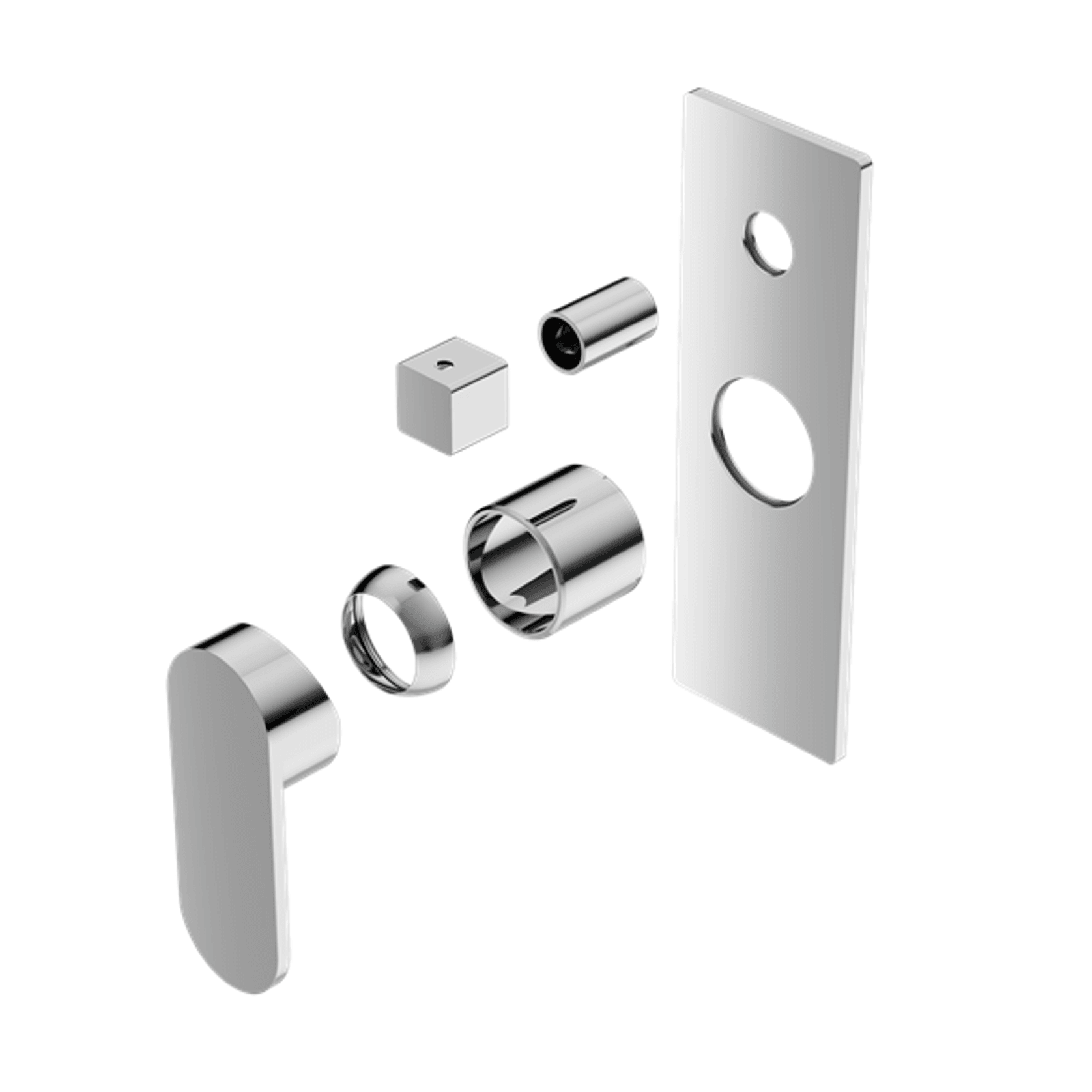 Ecco Shower Mixer With Divertor Trim Kits Only Chrome gallery detail image