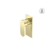 Ecco Shower Mixer Brushed Gold gallery detail image