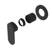 Ecco Shower Mixer 80mm Round Plate Trim Kits Only Matte Black gallery detail image