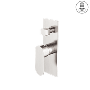 Ecco Shower Mixer With Divertor Brushed Nickel gallery detail image