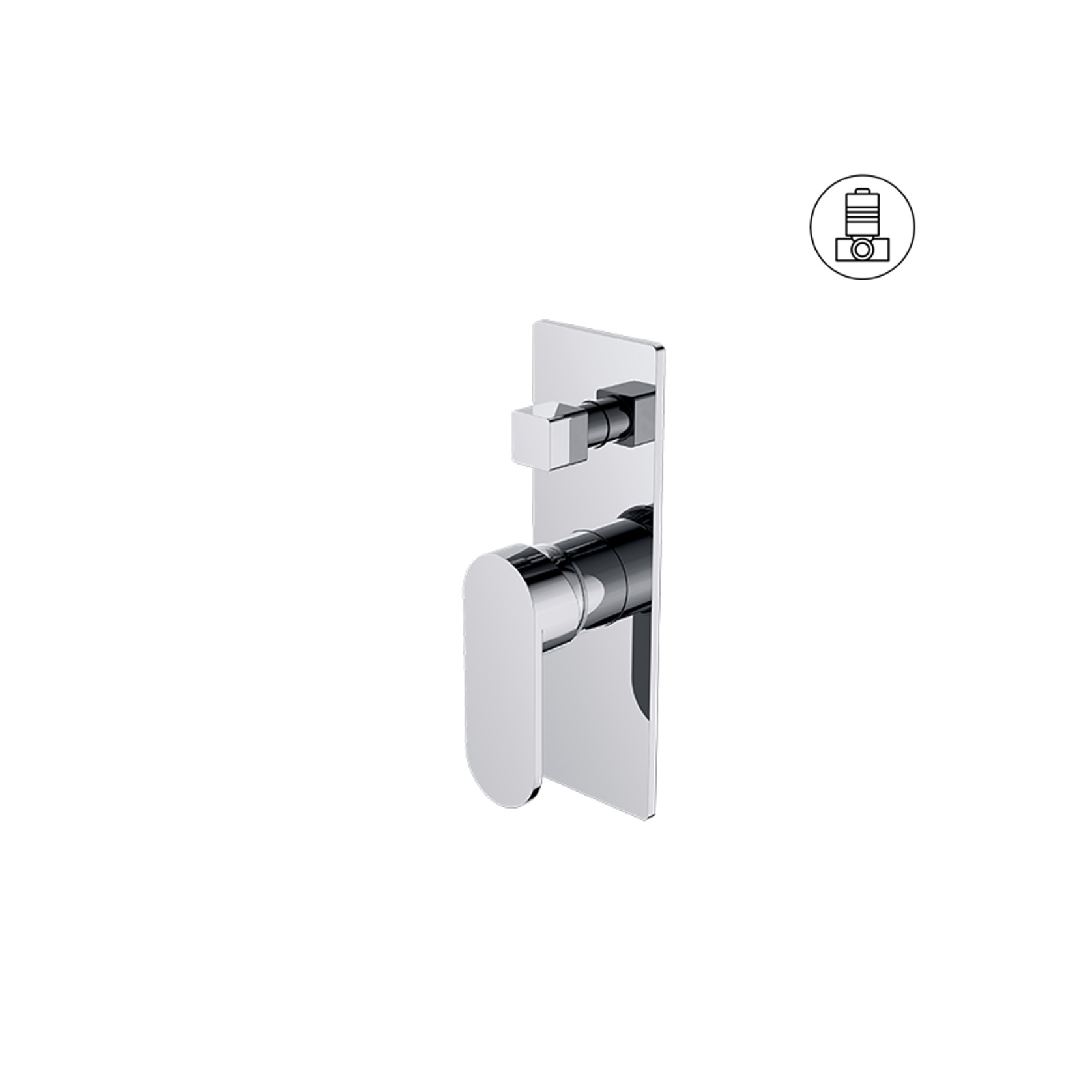 Ecco Shower Mixer With Divertor Chrome gallery detail image