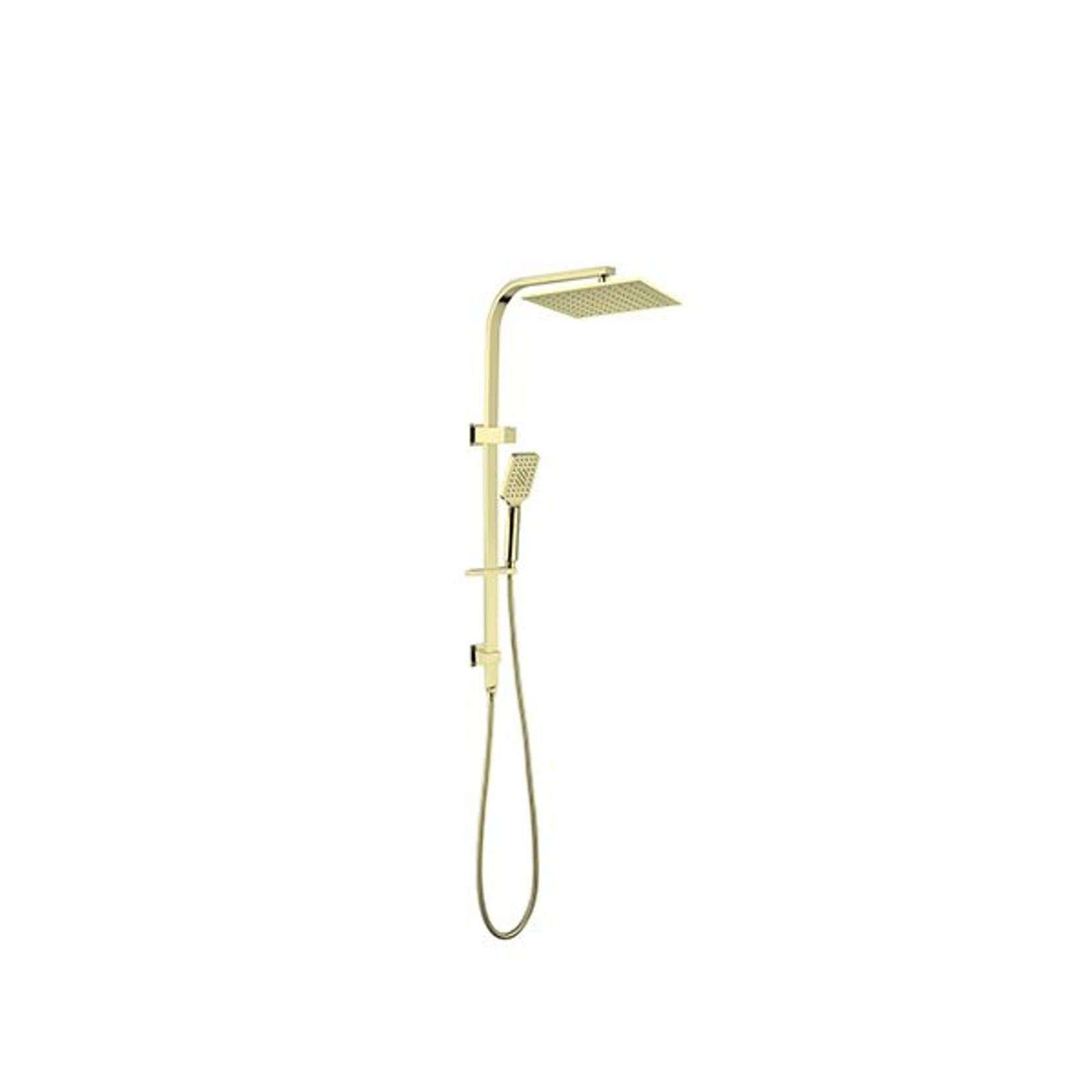 Celia Twin Shower Brushed Gold gallery detail image