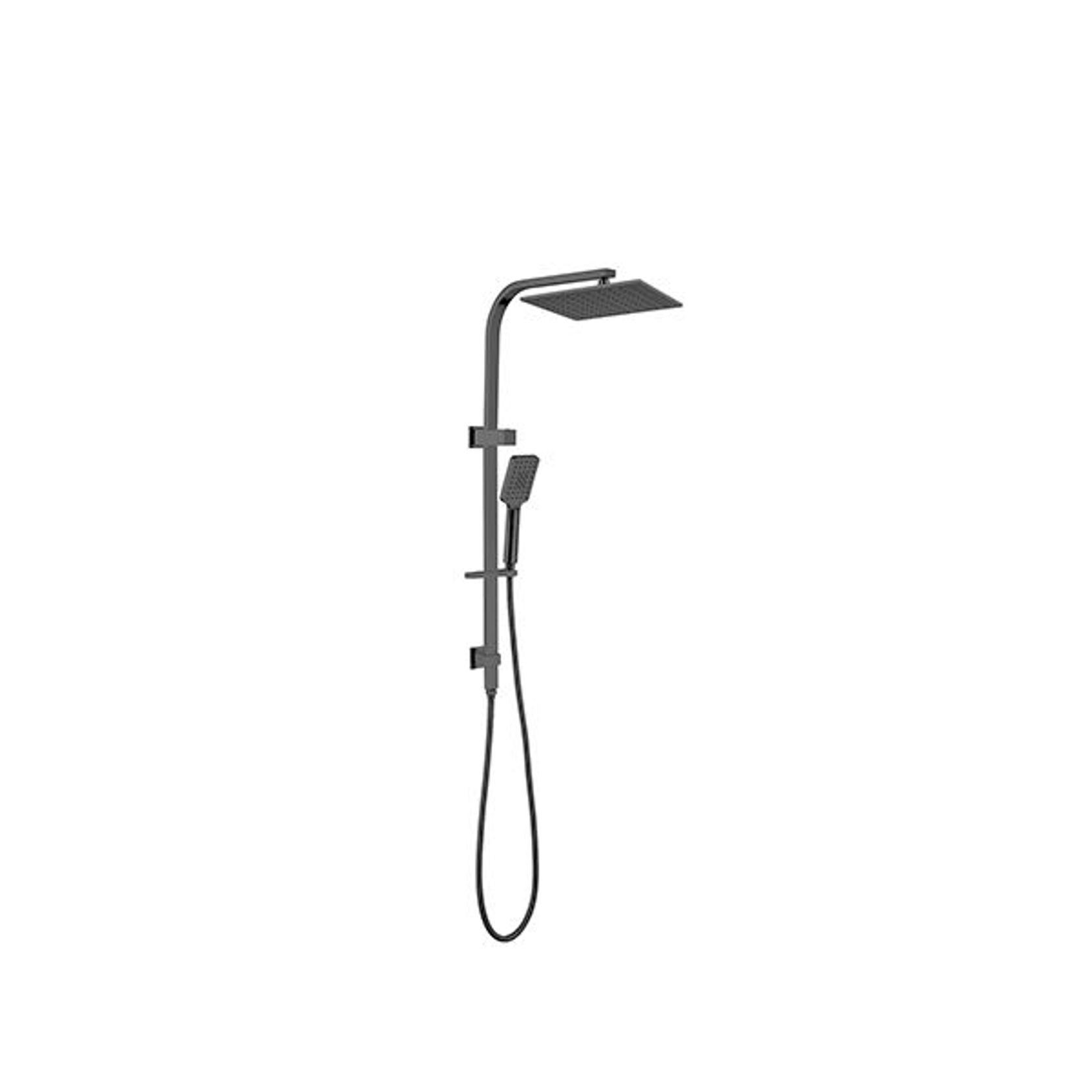 Celia Twin Shower Gun Metal gallery detail image
