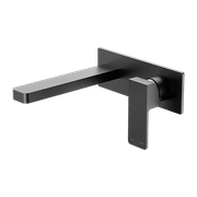 Celia Wall Basin/Bath Mixer Matte Black gallery detail image
