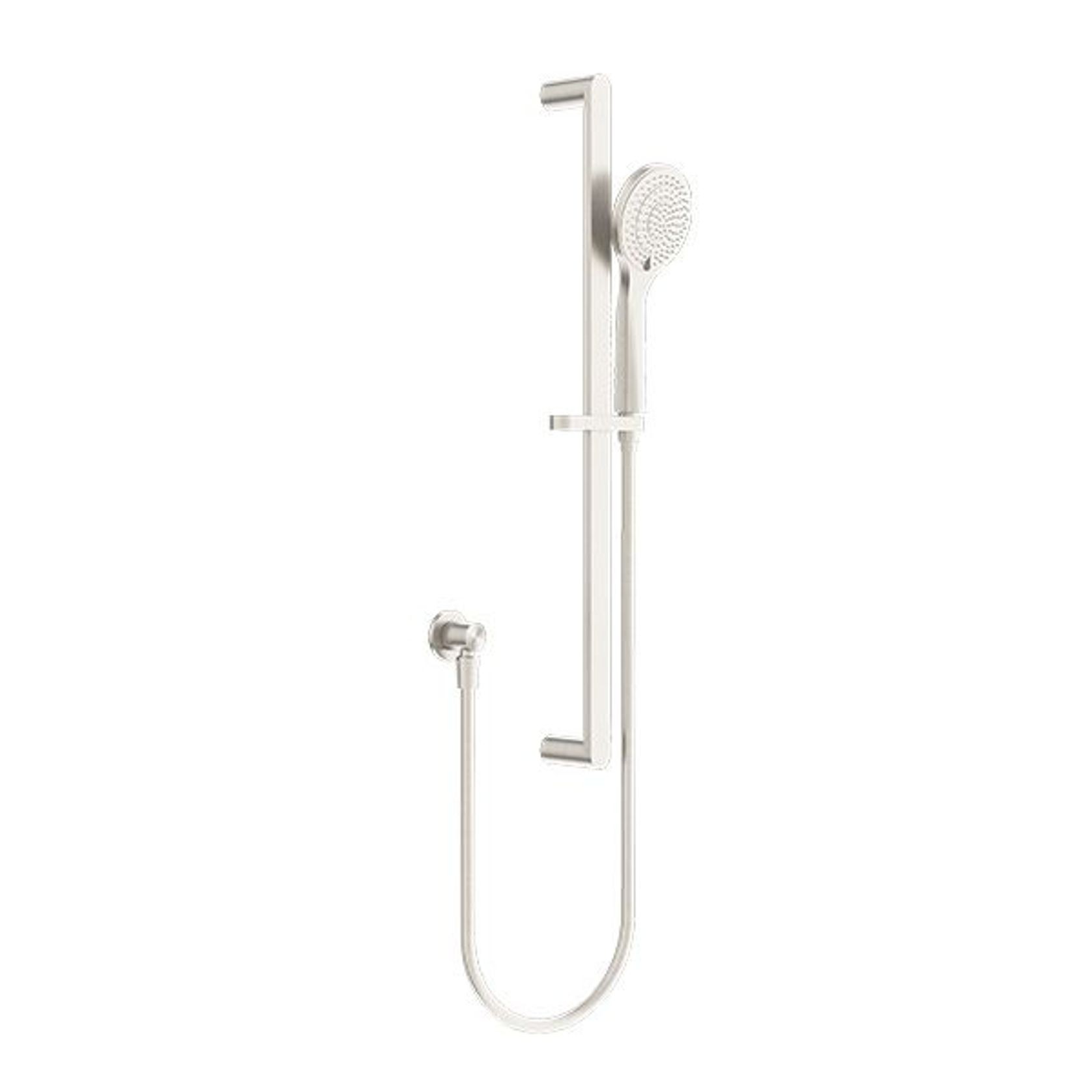 Ecco Shower Rail With Air Shower Brushed Nickel gallery detail image