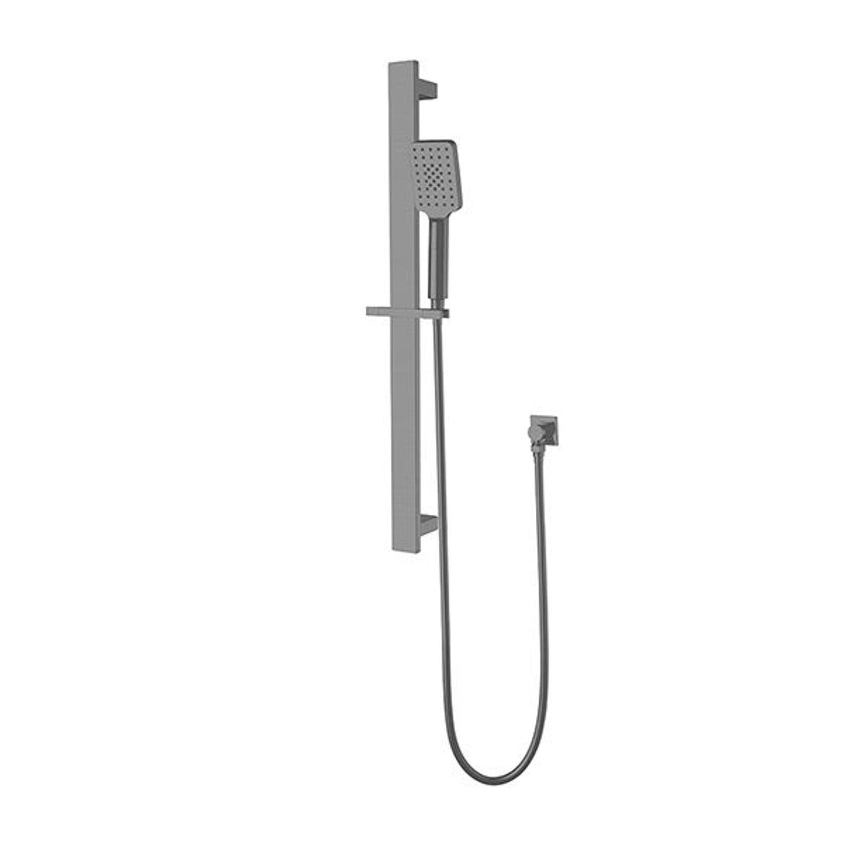 Celia New Shower Rail Gun Metal gallery detail image