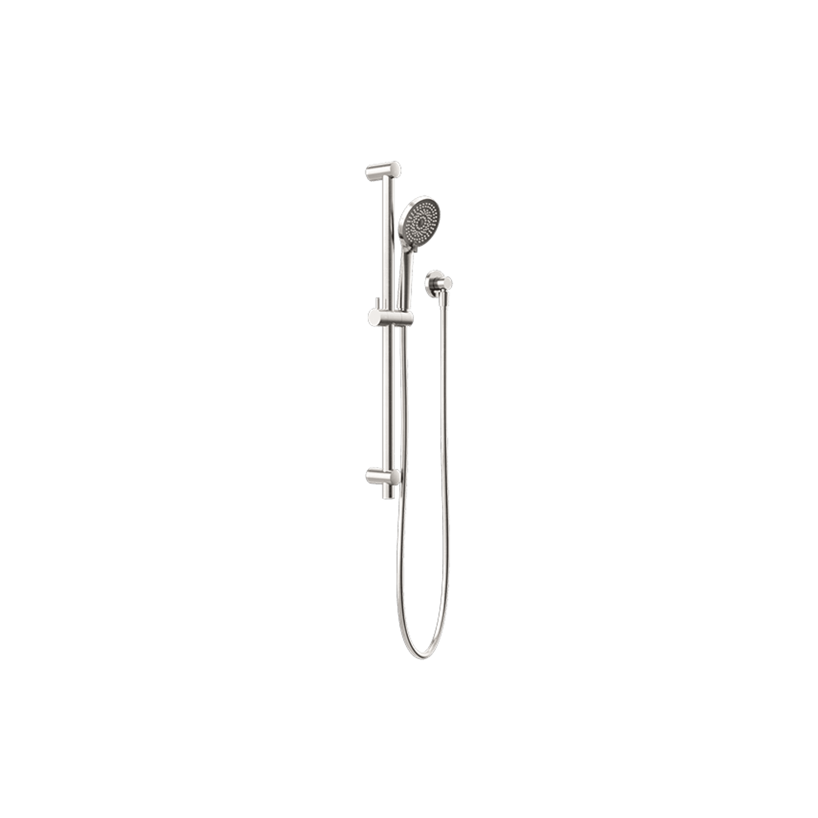 Round Metal Project Rail Shower Brushed Nickel gallery detail image