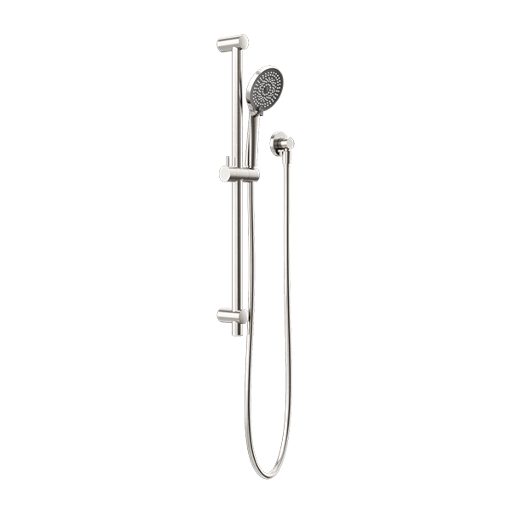 Round Metal Project Rail Shower Brushed Nickel gallery detail image