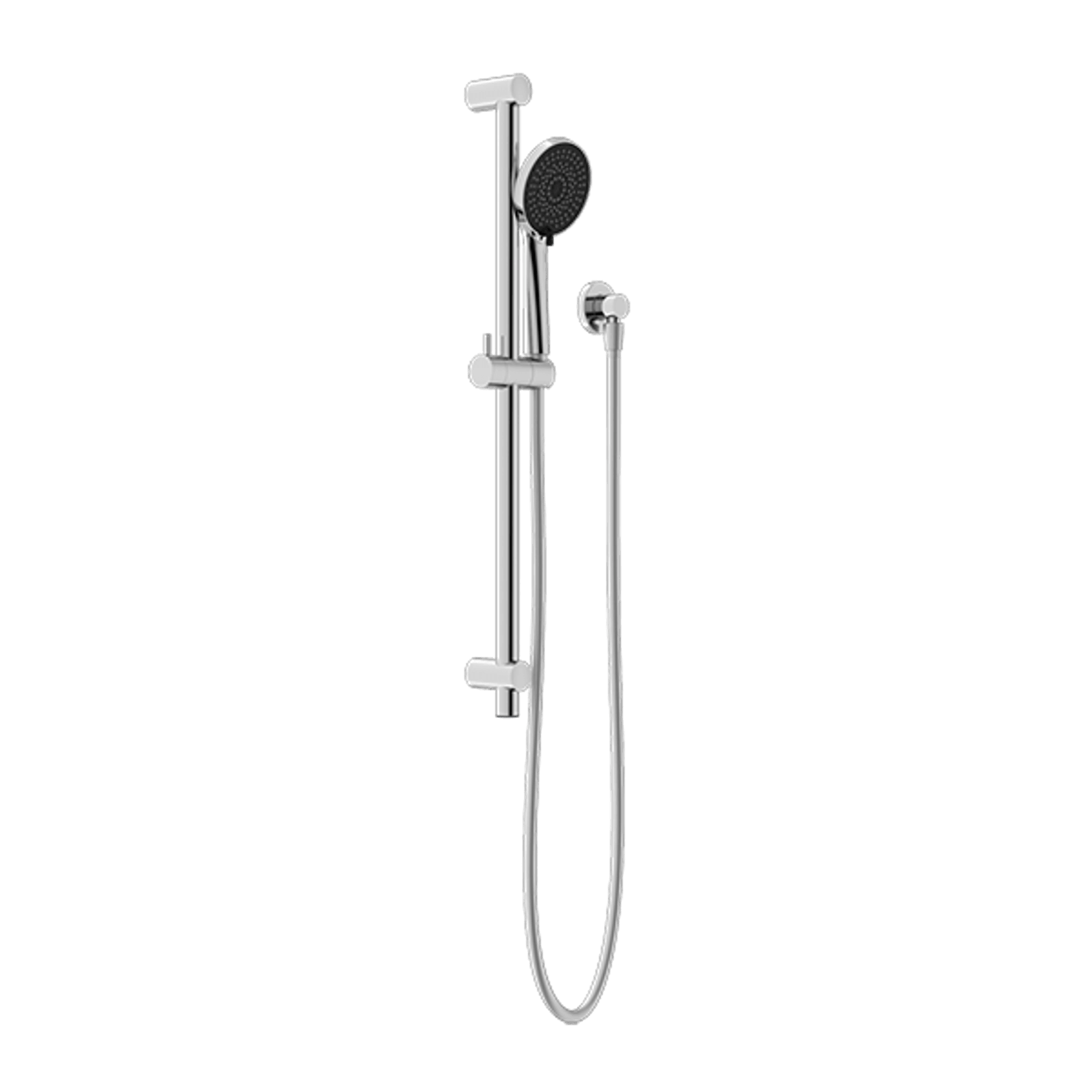 Round Metal Project Rail Shower Chrome gallery detail image
