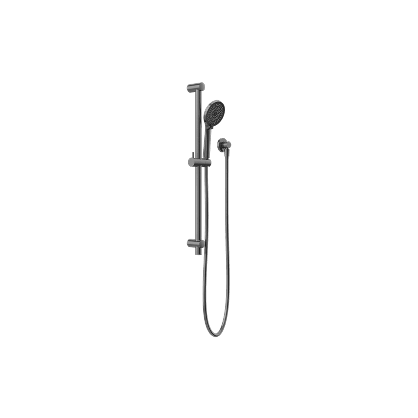 Round Metal Project Rail Shower Gun Metal gallery detail image